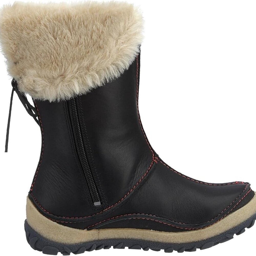 Merrell Women's Black Oslo Waterproof Slip-On Ankle Winter Snow Boot Size 6.5
